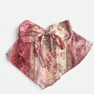 Floral Patchwork Tube Top